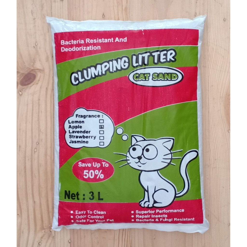 Pasir Kucing Gumpal Wangi Cat Sand 3lt