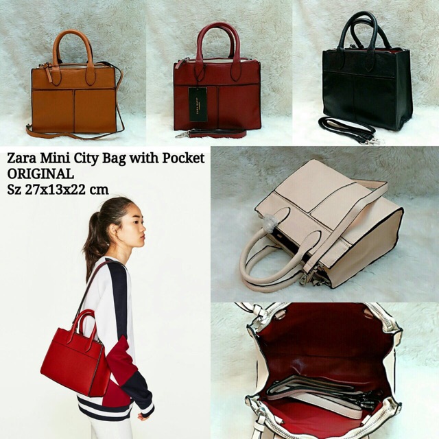ZARA MINI CITY BAG WITH POCKET