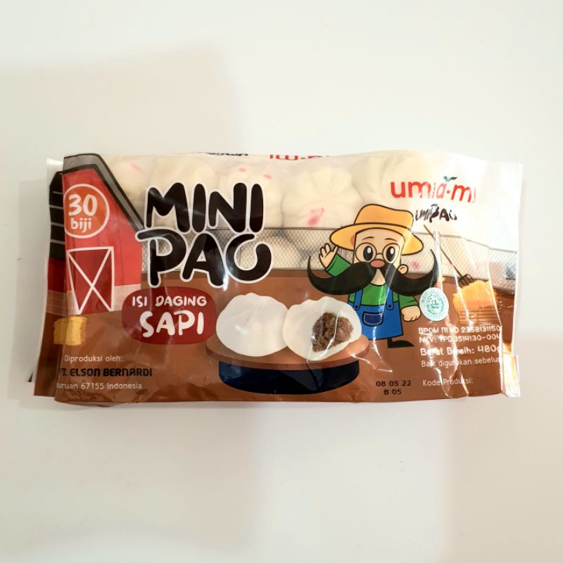 Umiami Mini Pao isi Daging Sapi 480g 30 pcs