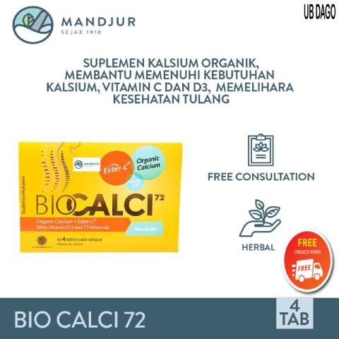 Bio Calci-72 - Suplemen Kalsium dan Vitamin D3 Untuk Kesehatan Tulang