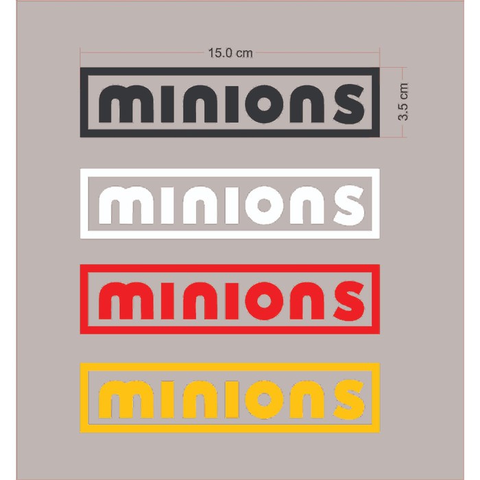 Stiker Sepeda Minion,Cutting Sticker Sepeda