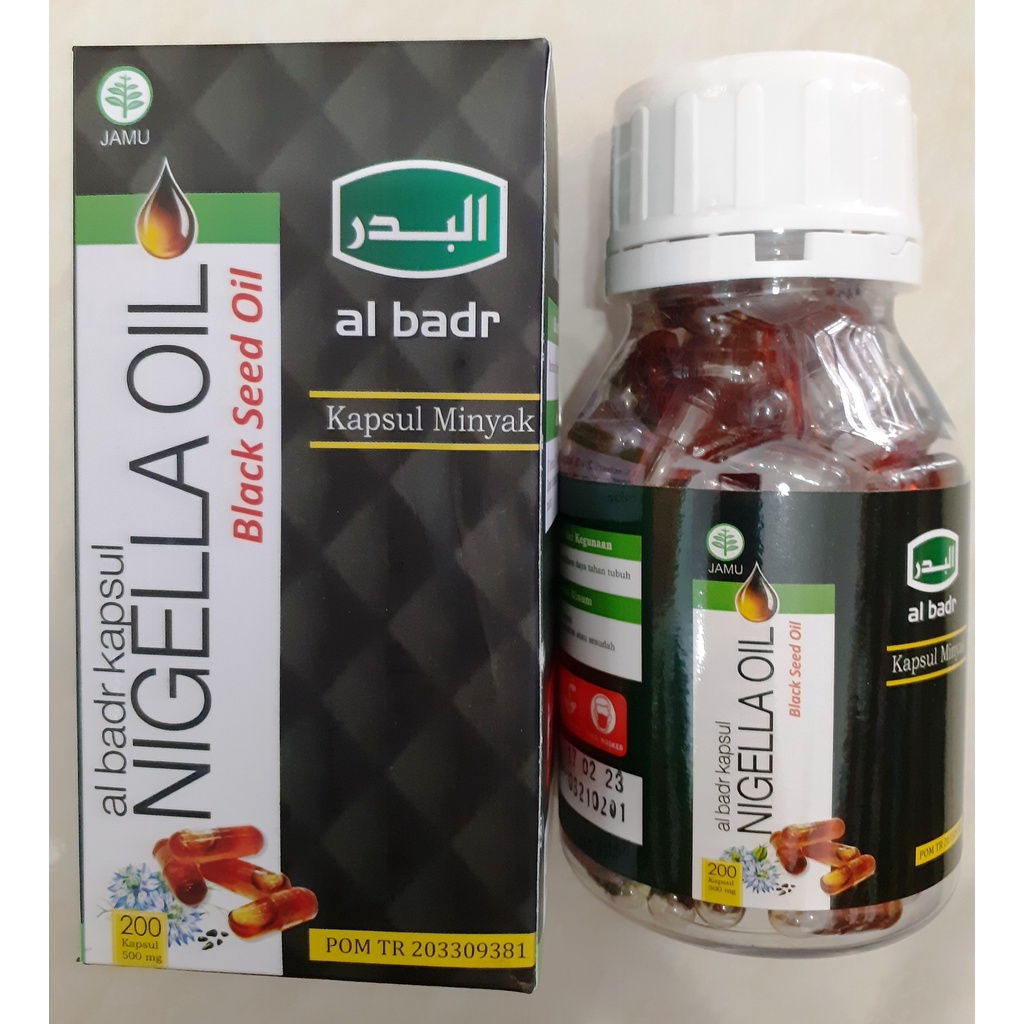 KAPSUL MINYAK HABBATUSSAUDA NIGELLA OIL  AL BADR 200 KAPSUL | BISA COD