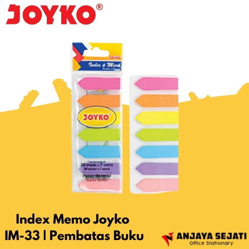 

Index Memo Joyko IM-33 | Pembatas buku | Perbox (isi 30pcs)