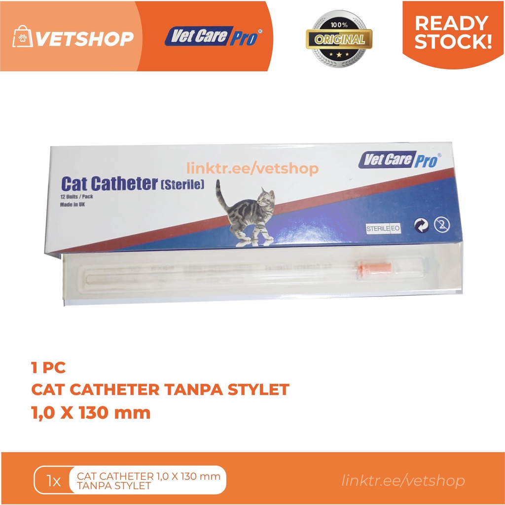 Cat Catheter / Kateter Kucing tanpa stylet - 1 pc