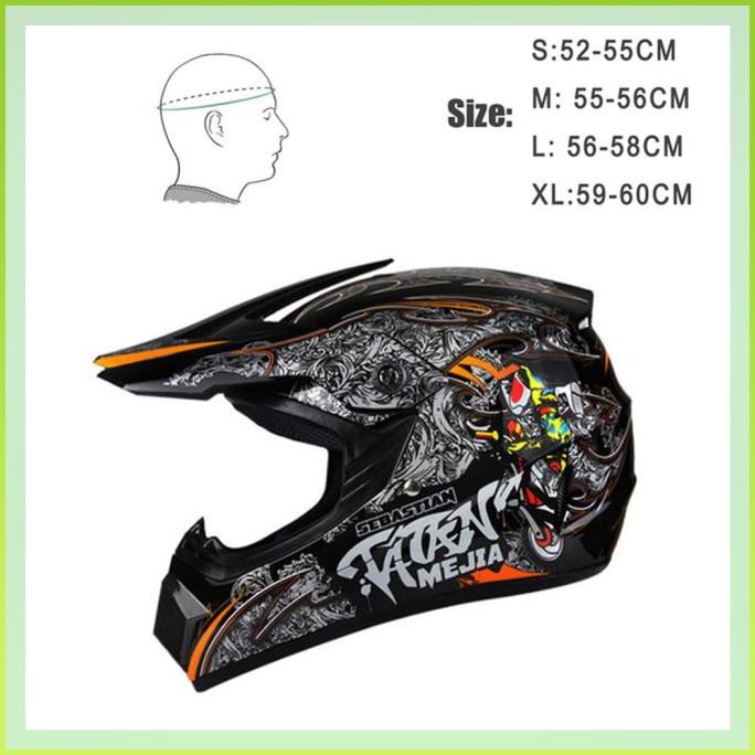Helm Anak Motor Cross Anak Sni 2 Kaca Knc Trail Cross
