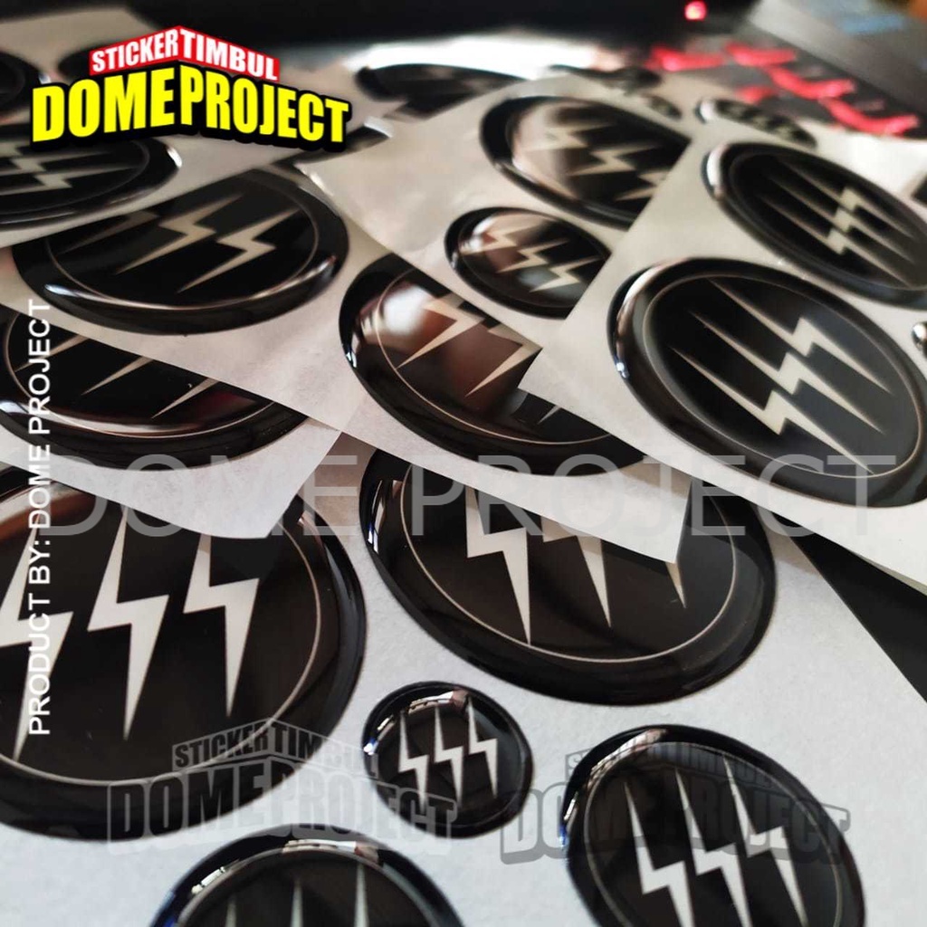 STIKER MOTOR TIMBUL EMBLEM LOGO SSS PETIR YAMAHA AEROX NMAX LEXI SET AKSESORIS AESTHETIC KEREN