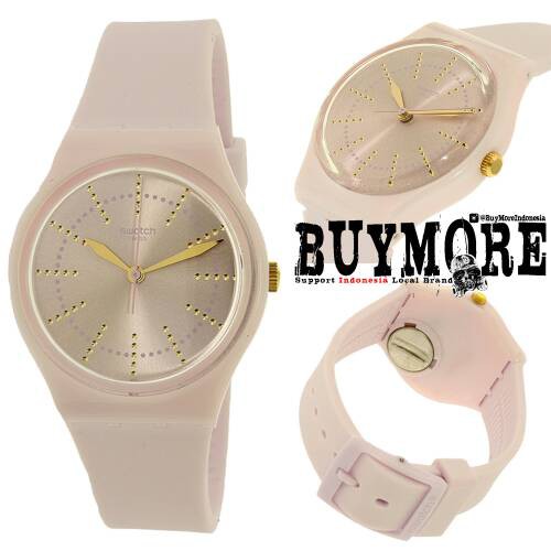 Swatch GP148 Original - Jam Tangan Wanita Pink Simple