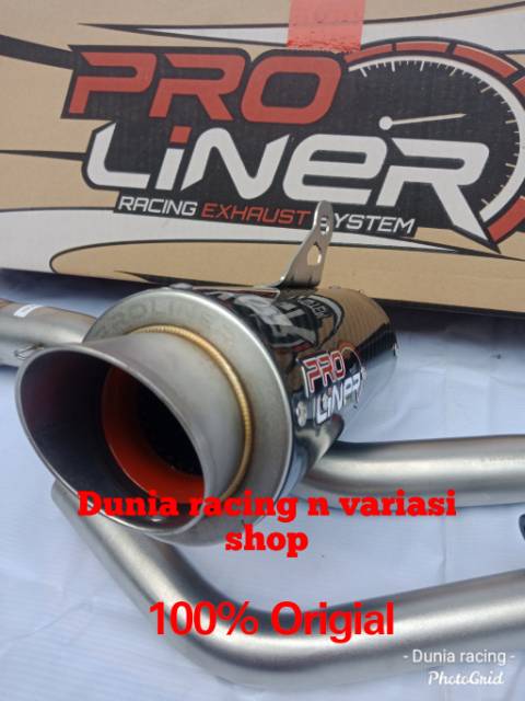 Knalpot Proliner TR 1 R Carbon MX King 150 - Jupiter Mx king Karbon full system Original Proliner