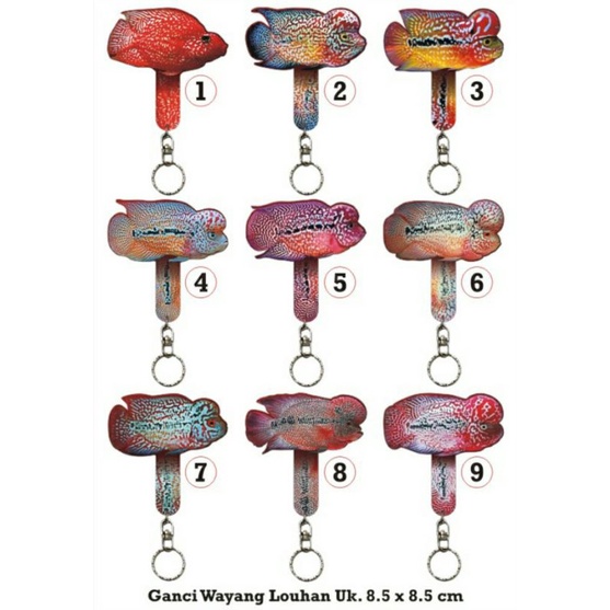 Gantungan kunci wayang louhan acrylic / akrilik