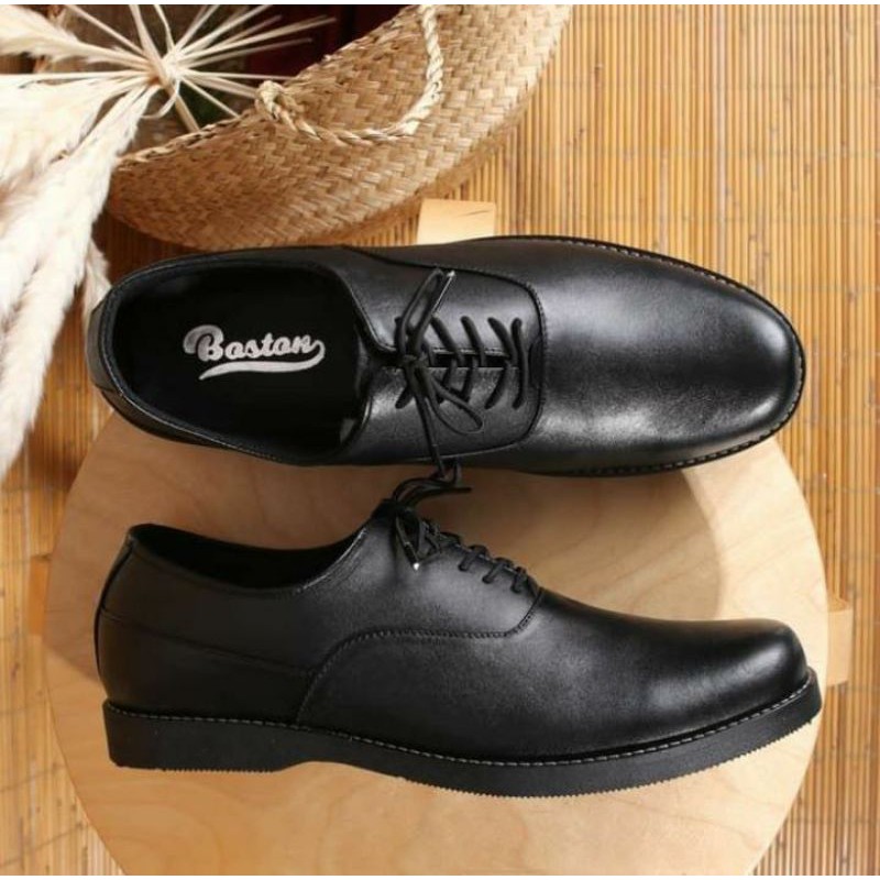 Sepatu pantofel pria kulit asli model Marco merk Boston FOOTWEAR garansi original kulit asli 100%