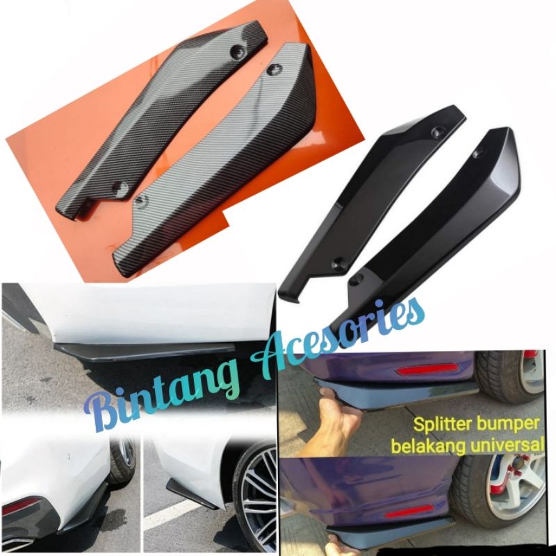 Winglet Belakang Variasi Bemper Belakang Mobil CALYA