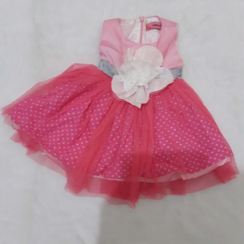 Preloved Dress Pesta Tutu Bayi/Dress Pesta Bayi