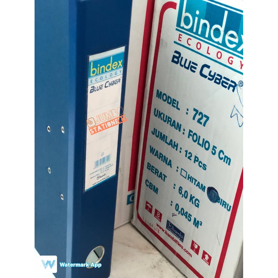 

Odner Bindex Biru / Hitam 717 Folio 7cm (per pcs)