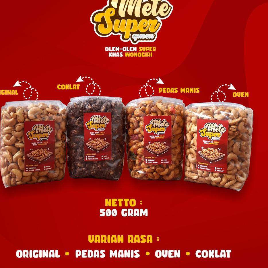 

Produk Keren ASGEL Kacang Mete Wonogiri, mete mentah, mete oven, kacang mete pedas manis, mete cokla