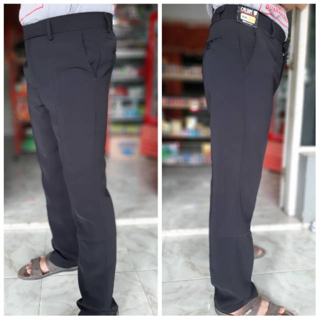 CELANA KANTOR PRIA SLIMFIT BAHAN TEFLON TEBAL