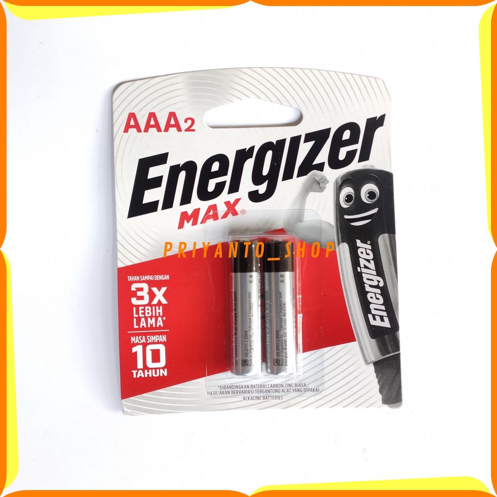 BATERAI ENERGIZER MAX AAA A3 E92 BP3 LR03 1.5V ASLI ISI 2