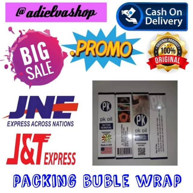 Obat Penghilang Penghapus Tatto Permanen & Sulam Alis PK Oil Cepat Aman