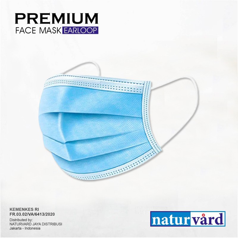 Masker 3ply isi 50pcs non Surgical Mask Earloop Headloop Mask Disposable Mask Termurah Masker Mulut