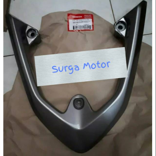 pegangan sadel behel grip Vario 125 old lama pertama silver . ASLI ORI HONDA AHM . 84100-KZR-600ZK