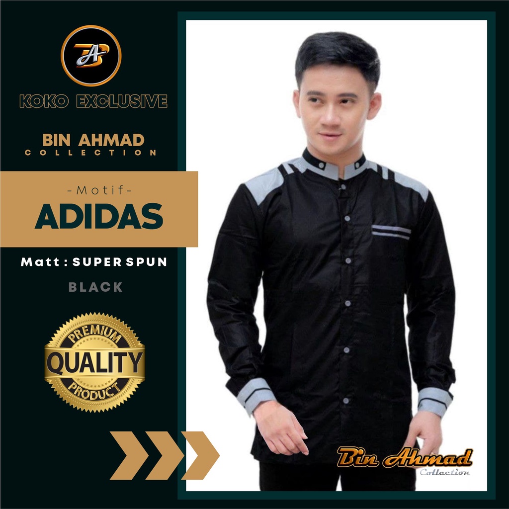 BAJU KOKO LENGAN PANJANG KOKO GUS AZMI FASHION MUSLIM KEKINIAN - ORIGINAL PRODUK BIN AHMAD