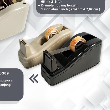 

☏ TAPE DISPENSER made in Taiwan, KW-TRIO 3311. Gratis isolasi! - Hitam ♫