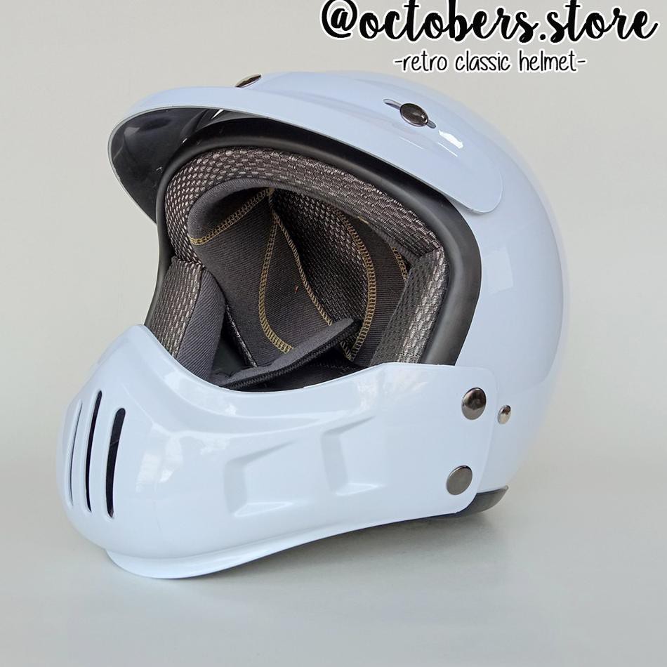 Bayar Dirumah ! HELM CAKIL MODULAR (HALF FACE / FULL FACE) - HELM RETRO - HELM BOGO