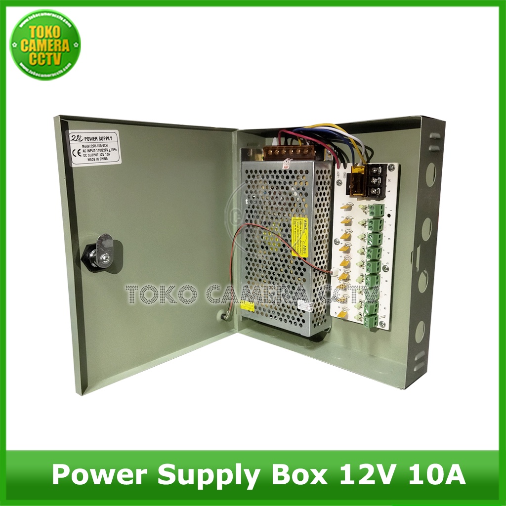 Power Supply CCTV BOX 12V 10A