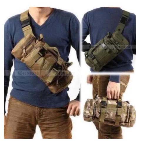 TAS SELEMPANG HIJAU ARMY KOREA - TAS SAMPING ARMY - TAS TACTICAL