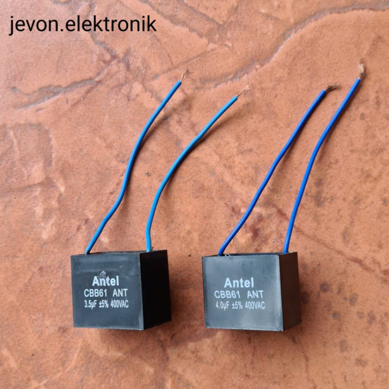 Kapasitor Kotak Kabel 3.5 4 uf 400V Capacitor 400 V Volt