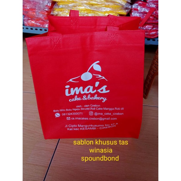

Jasa sablon 1sisi dan 1 warna - sablon - tas kain - goodie bag