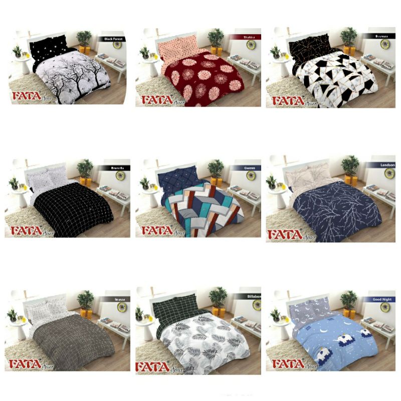 Fata Bed Cover sprei-Bedcover Fata - signature - bed cover set disperse 3D 180/160x200