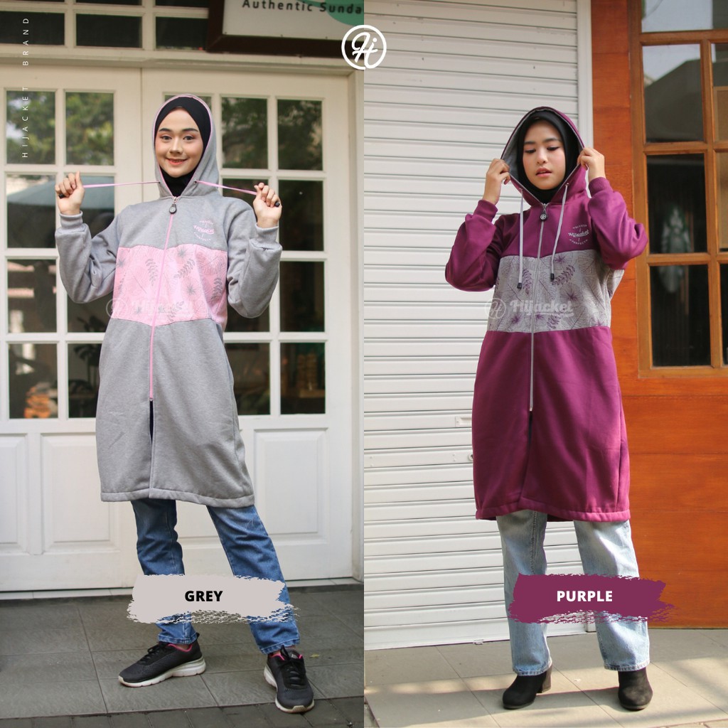 Hijacket Gayatri Original Jaket Wanita Muslimah Bahan Premium Fleece Fre Totebag & Souvernir-2