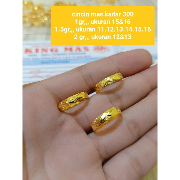 CINCIN DEWASA MAS ASLI KADAR 300