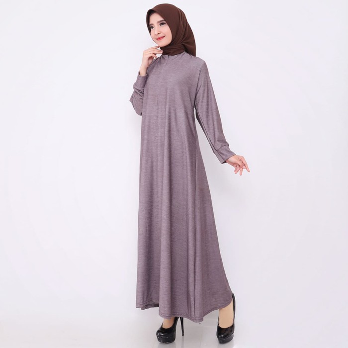 Busana Muslimah Dres Gamis Cewek Syari Bergo Misbie Fatin Mocca  TP204 Baju  Terbaru Calvin Jeans P