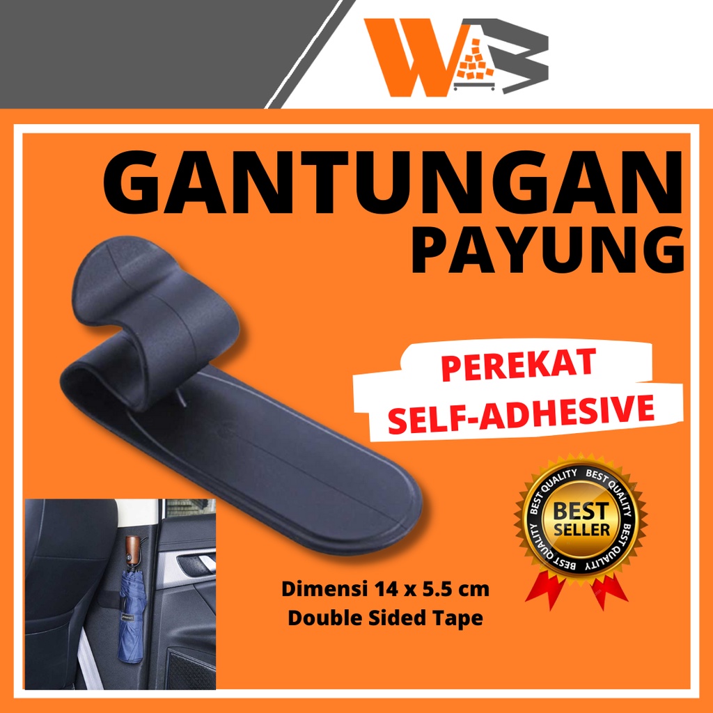 COD Gantungan Payung Mobil Dinding Tempel Umbrella Hook Holder Hanger Serbaguna Tempel C99