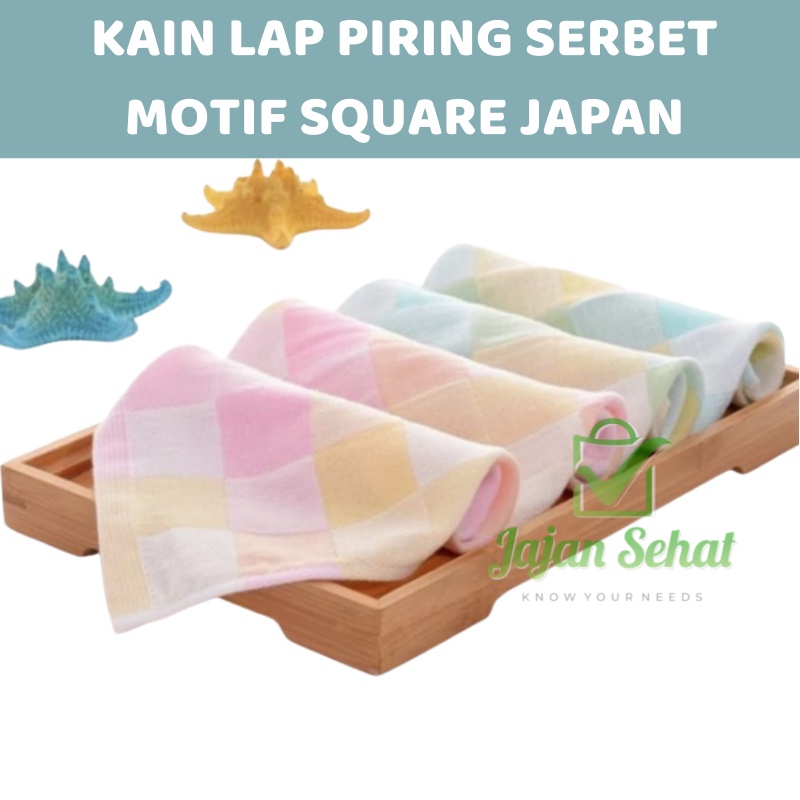 KAIN LAP PIRING SERBET MOTIF SQUARE JAPAN