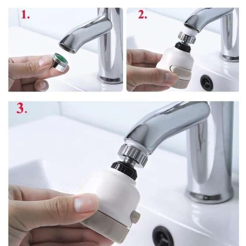 SAMBUNGAN KRAN SWITCH ON OFF / SAMBUNGAN KEPALA KERAN / SAMBUNGAN KEPALA KRAN ON OFF / AIR TURBO FAUCET