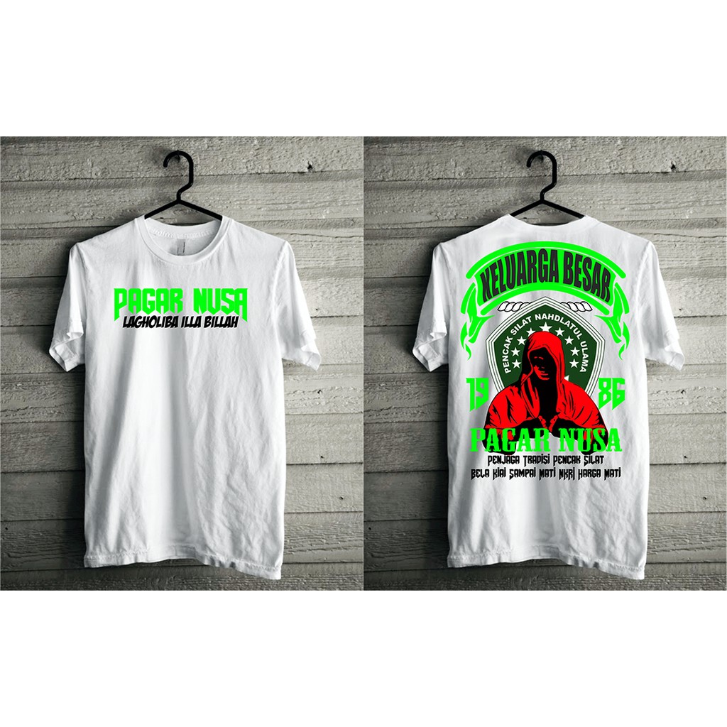 Kaos Pagar Nusa-Kaos Keluarga Besar Pagar Nusa 1986-Putih