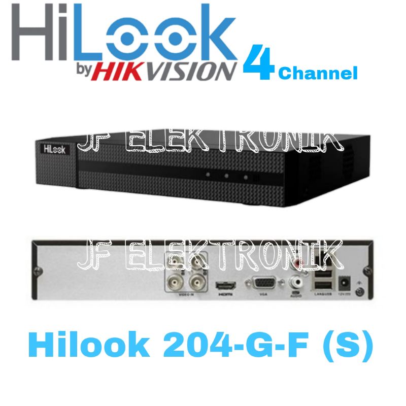 Dvr Recorder Cctv Hilook 204G-F1S 4 Channel Original Garansi Resmi