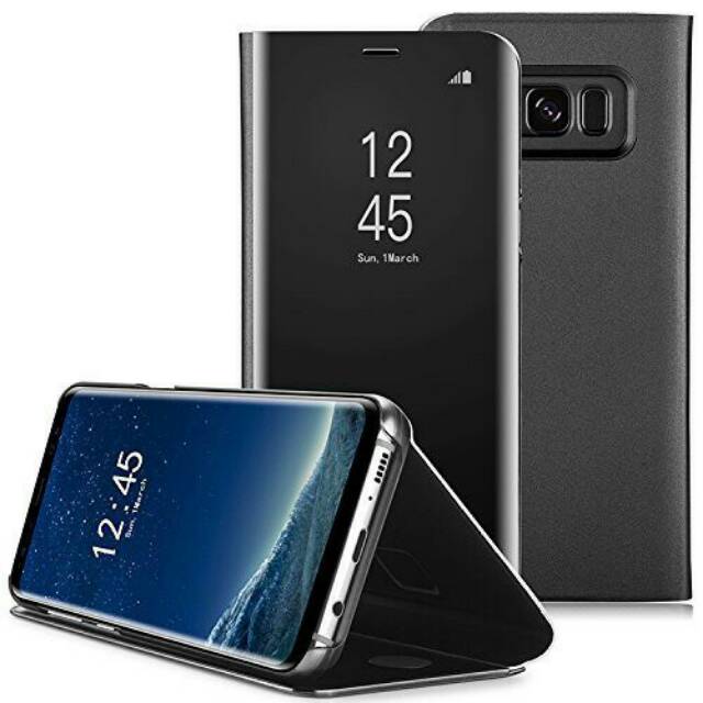 Flip Cover Samsung Note 10+ Note10 9 8 9S9+ Plus S8 A8+ A8 Cover Samsung Galaxy / Flip Cover Mirror