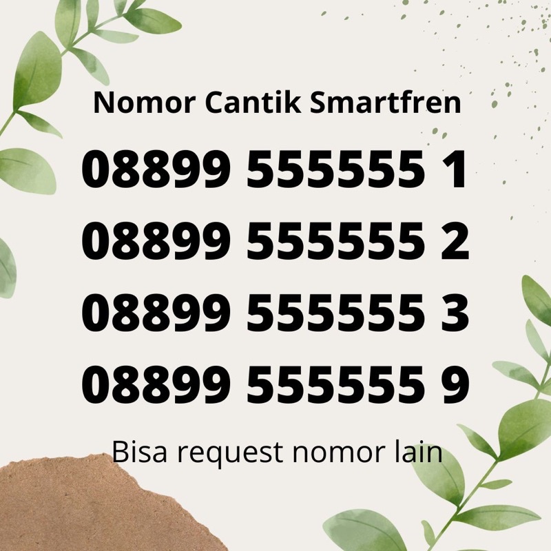 nomor cantik Smartfren