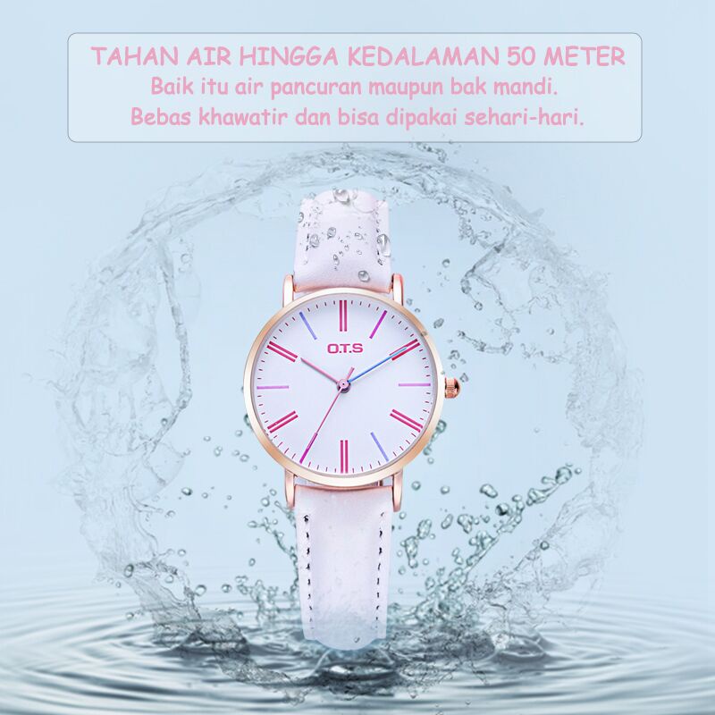 ✅(COD) OTS Jam Tangan Wanita Jam Tangan Asli Tahan Air Murah Tahan Air  Kuarsa Elegan Jam Tangan Wanita-6