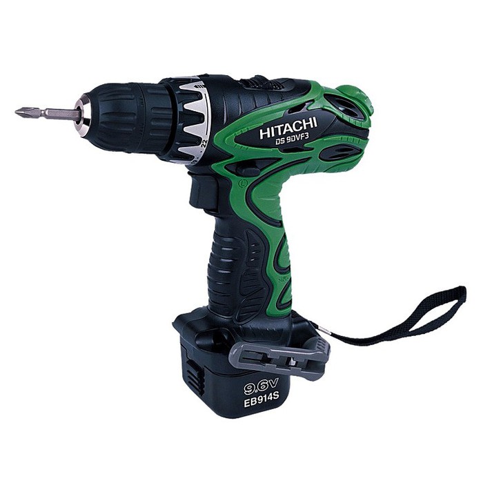 Mesin Bor Baterai   Cordless Driver Drill Hitachi DS9DV Berkualitas