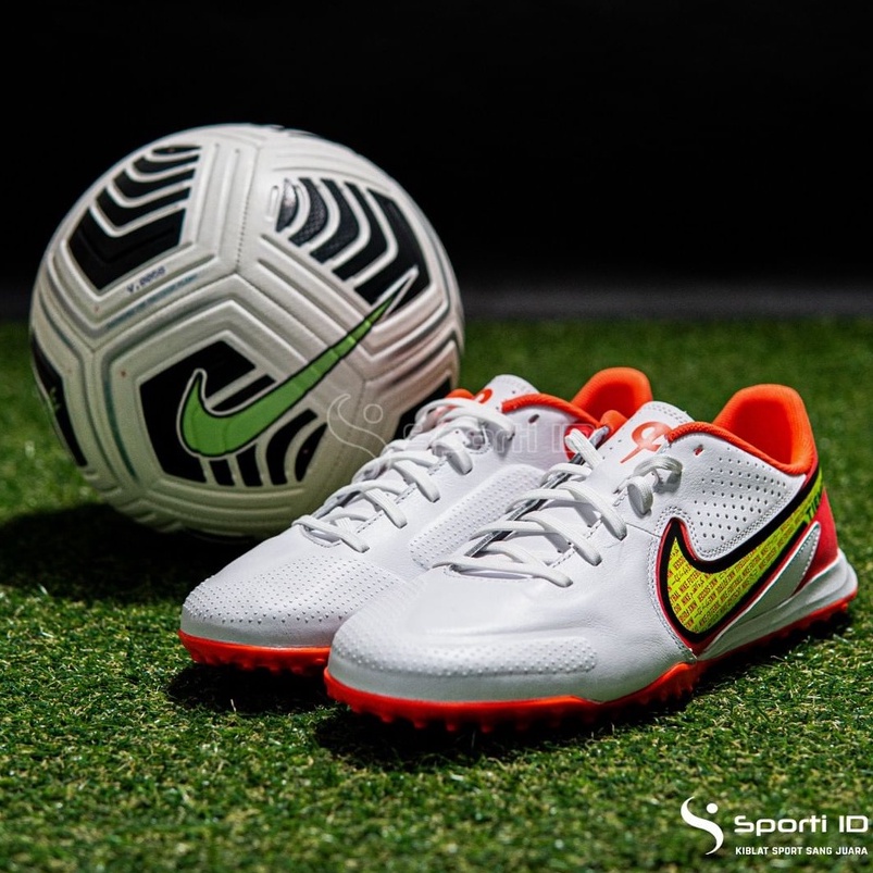 Sepatu Futsal Nike Tiempo Legend 9 Academy TF - White Crimson DA1191-176 Original