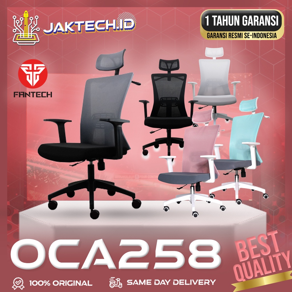 Fantech Kursi OCA258 / OC-A258 Kursi Kerja Kantor Premium Office Chair
