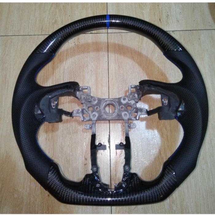 Stir Karbon Kevlar Kulit Asli Honda Jazz Hrv Steer Carbon Racing (Kode Zk L K 008))