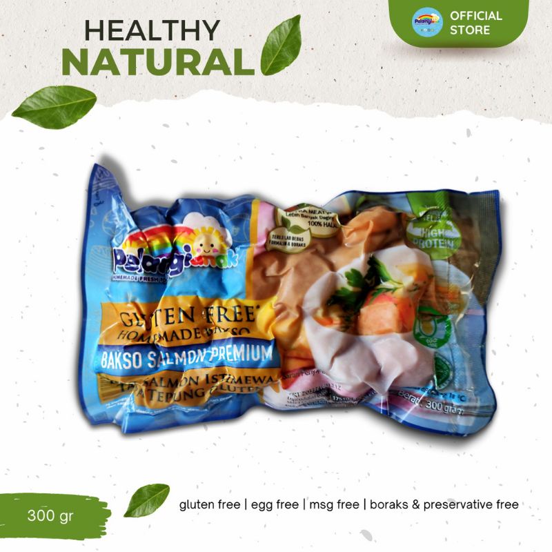 

Pelangi Anak Bakso Ikan Salmon Gluten Free - Bakso Alami Tanpa MSG Tanpa Pengawet Halal