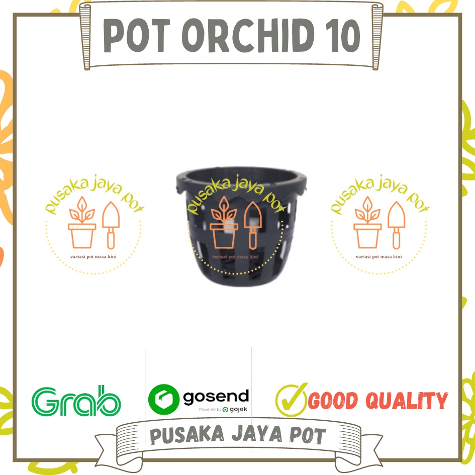 Pot Anggrek Orchid 10cm Pot Anggrek Plastik Orchid 10 Cm Murah / Pot Anggrek Sabut Kelapa Bulan Kayu  Pot Anggrek 10 MURAH