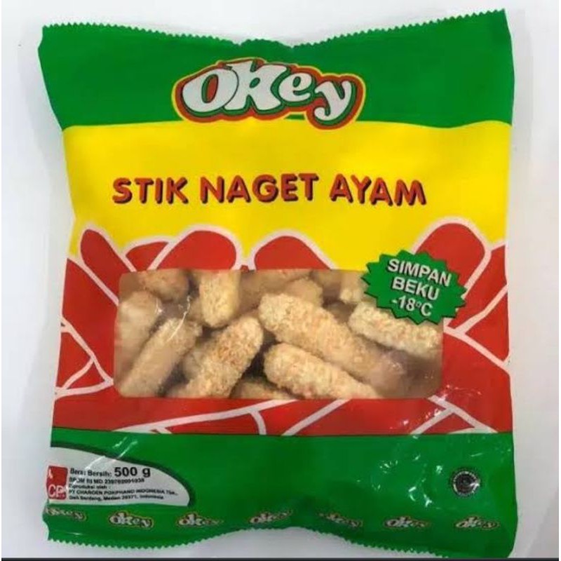 

Okey Naget Stik 500gr naget ayam bentuk stik