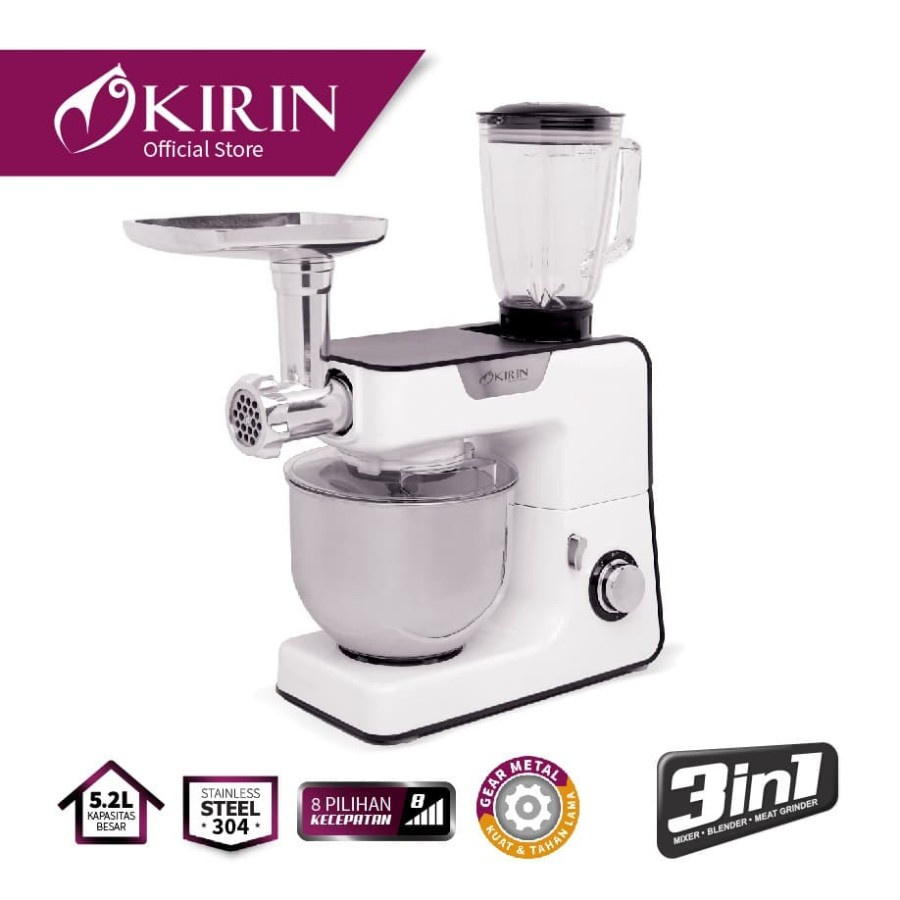 Kirin planetary 3in1 mixer KPM 630, Pencampur Kirin KPM-630